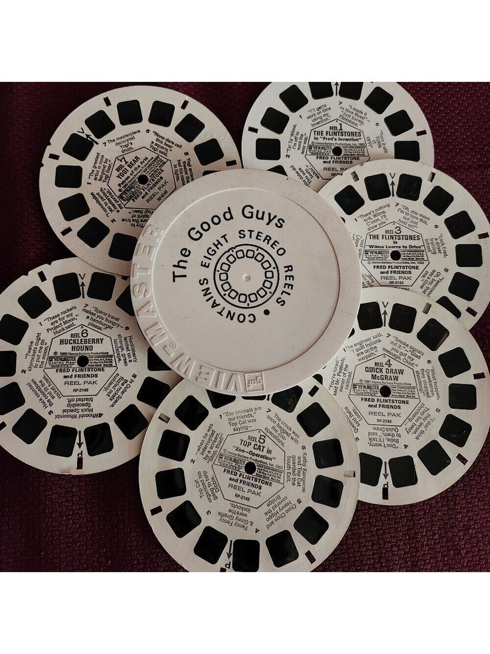 VINTAGE View Master Lot "The Good Guys" Flintstones - Top Cat - Yogi Bear -